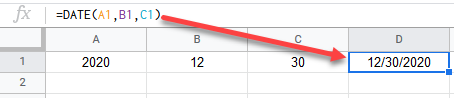 google sheets date function 1