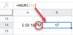 google sheets HOUR MIN SECOND FUNCTION 2