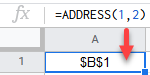 google sheets address function 1