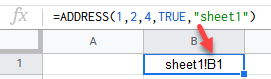 google sheets address function 2