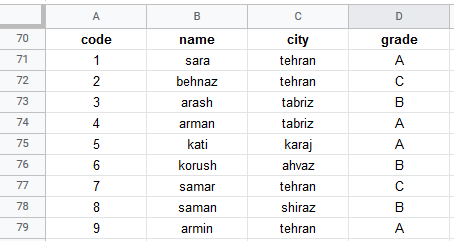 google sheets lookup function 1