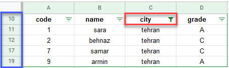 google sheets menu data filter 3