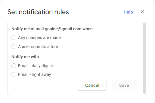 Google Sheets menu tools 5