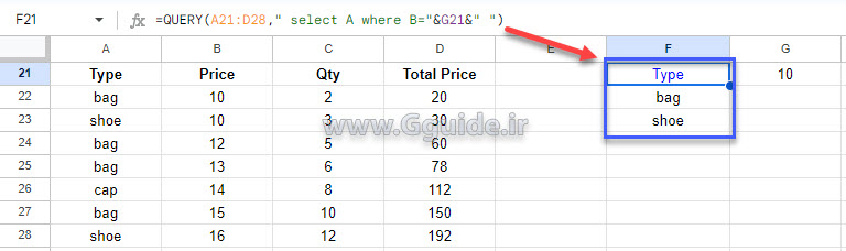 magic of query function in google sheets 3