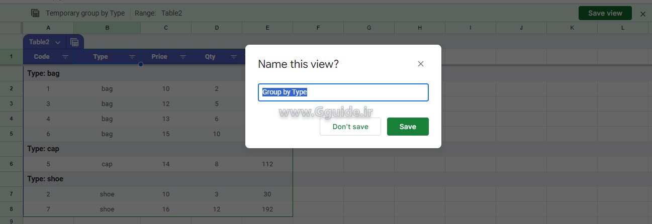 google sheets Table group by column 4