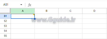 گزینه comments از منوی view در گوگل شیت 2