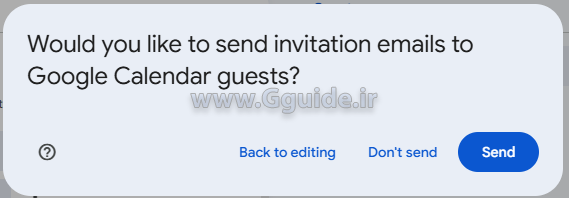 ایجاد یک رویداد جدید در تقویم گوگل Google Calendar 3