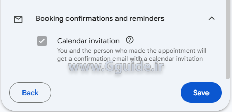 تعریف زمانبندی قرار ملاقات Appointment schedule در تقویم گوگل Google Calendar 7
